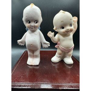 Vintage Bisque Boy Girl Kewpie Dolls 4.25 Inches
